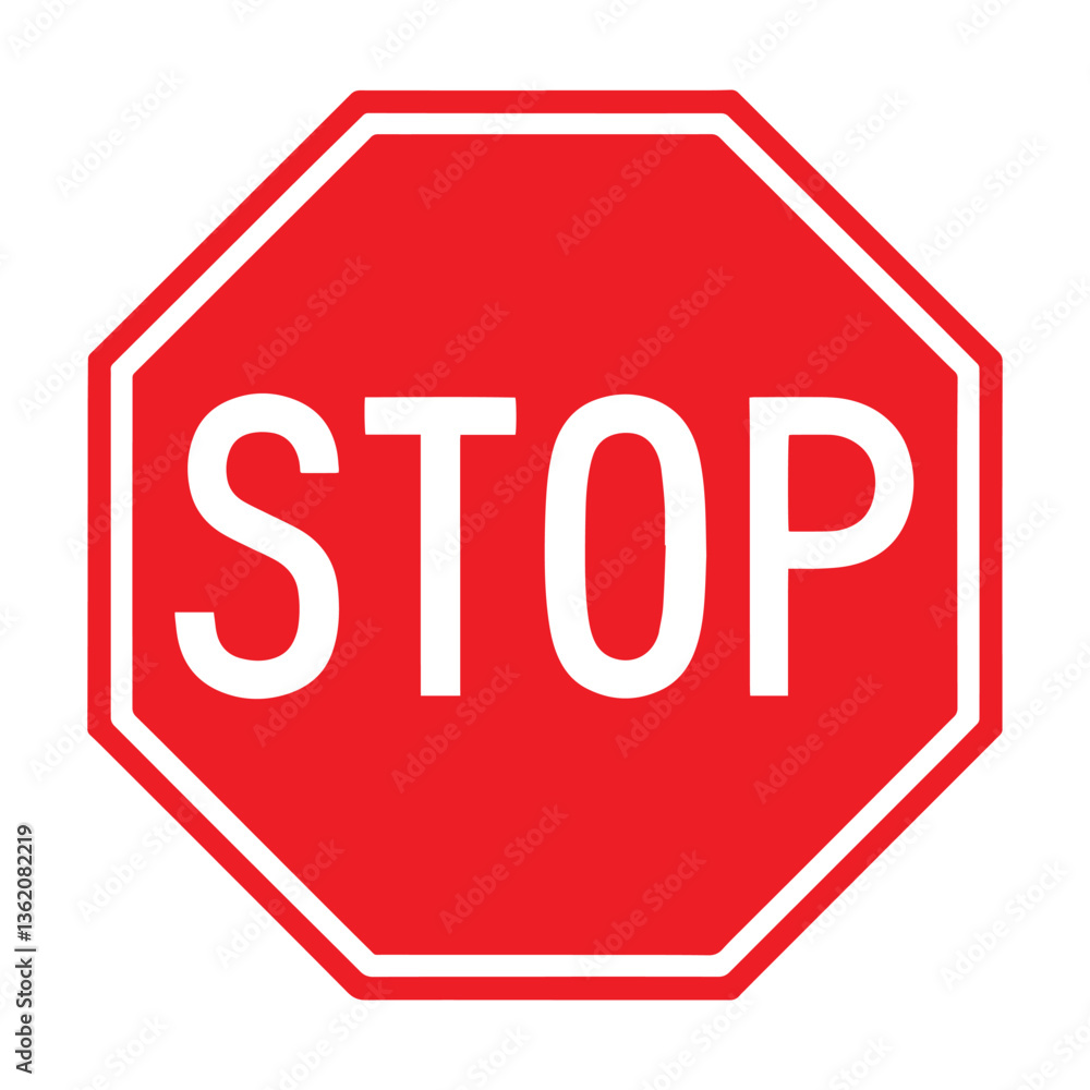 Stop Sign isolated vector logo template Stop Sign isolated vector logo template