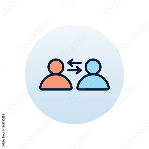 Two Way Communication Vector icon
