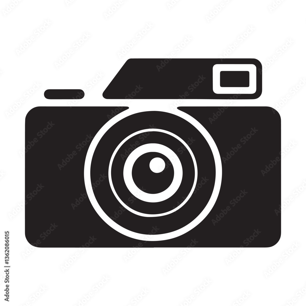 Camera vector silhouette illustration Camera vector silhouette illustration