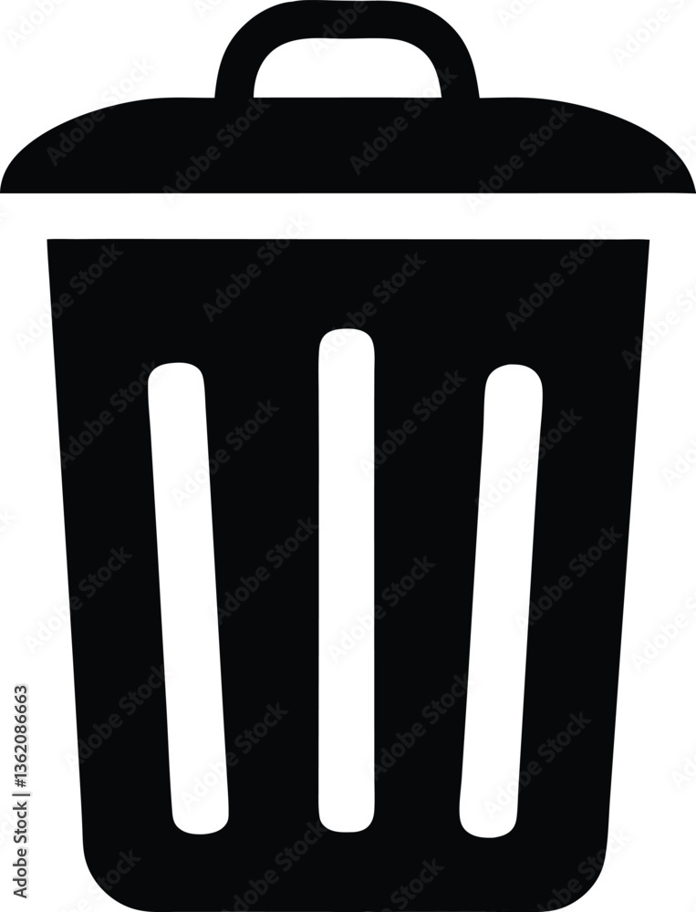 Bin simple icon for website. Vector Bin simple icon for website. Vector