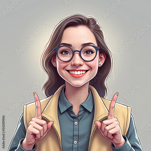 Confident Young Professional Smiling at Camera in Modern Office Setting with Laptop .
