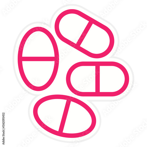 Vector Design Pills Icon Style