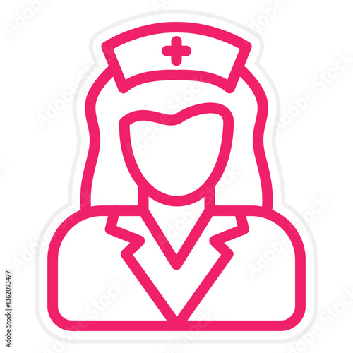 Vector Design Nurse Icon Style