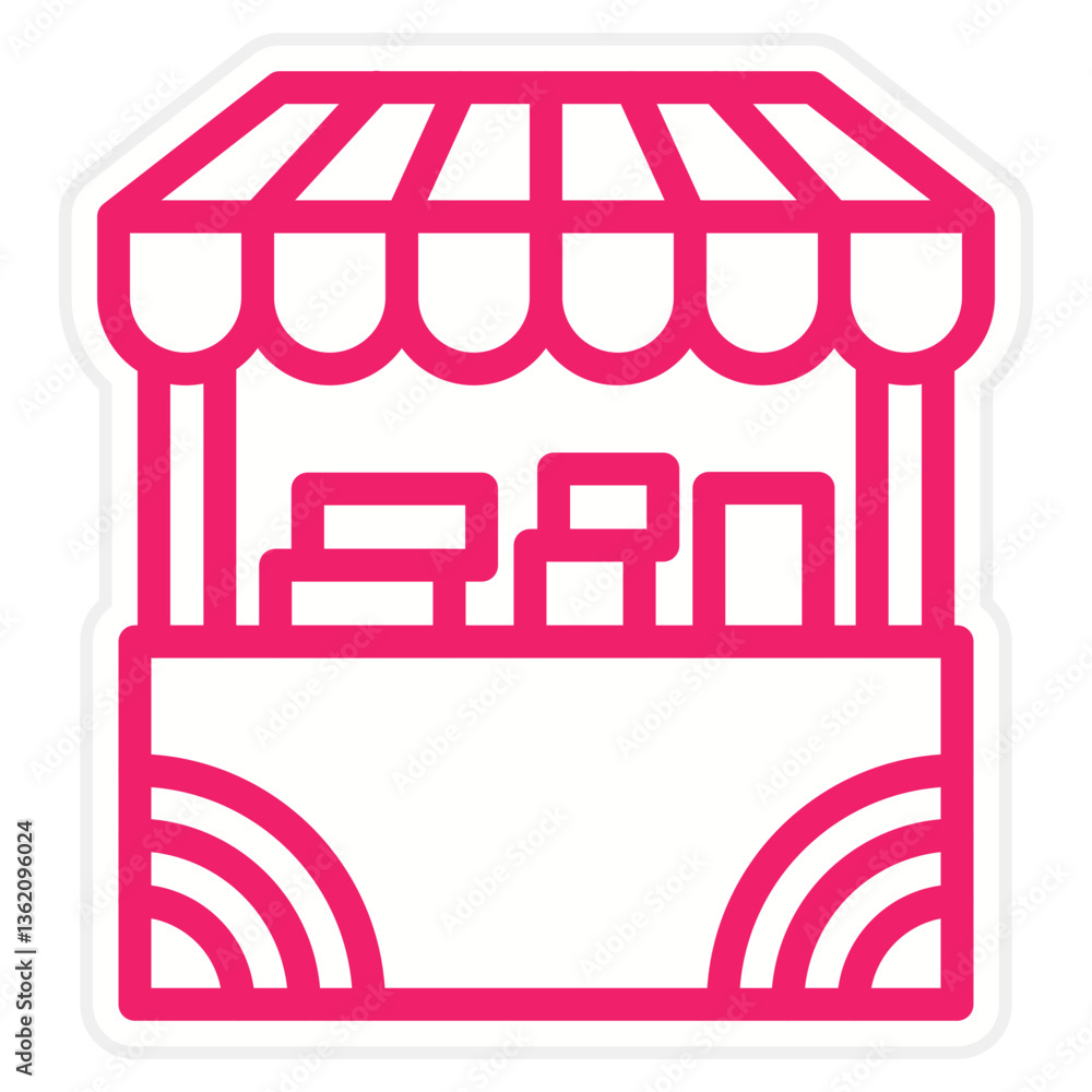 Fototapeta premium Vector Design Stall Icon Style