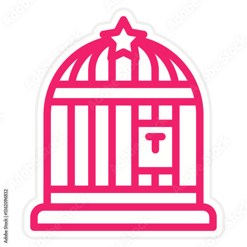 Vector Design Birdcage Icon Style