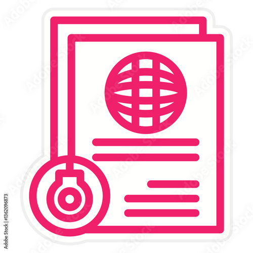 Vector Design Deported Icon Style