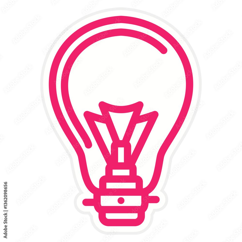Vector Design Lightbulb Icon Style Vector Design Lightbulb Icon Style