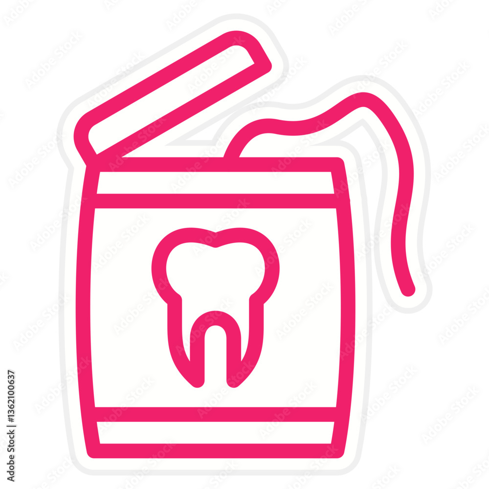 Dental Floss Icon Style Dental Floss Icon Style