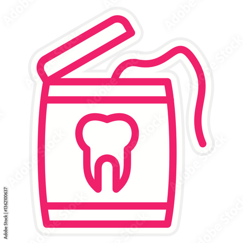 Dental Floss Icon Style