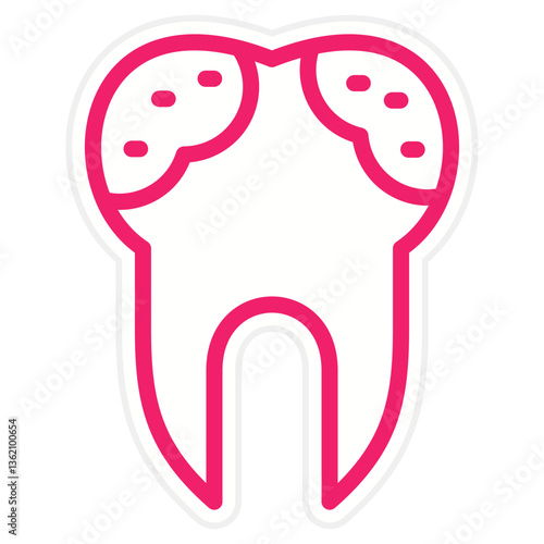 Tooth Decayed Icon Style