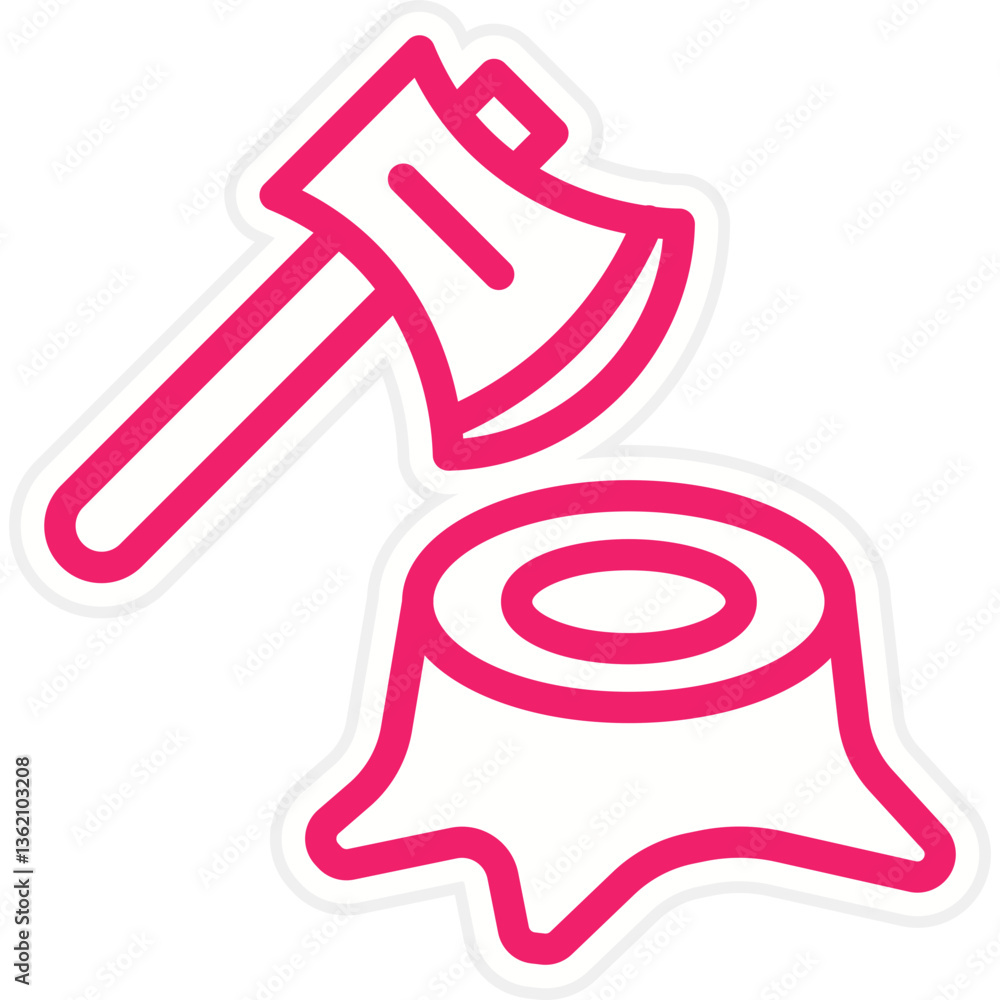 Deforestation Icon Style Deforestation Icon Style