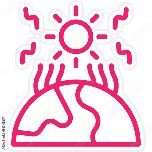 Greenhouse Effect Icon Style