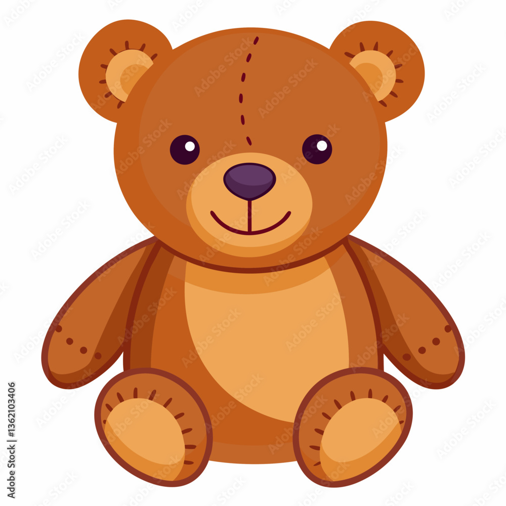 soft plush teddy bear with stitched smile soft plush teddy bear with stitched smile