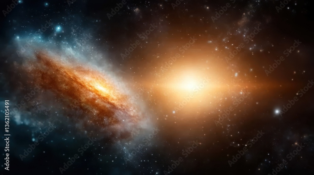 An awe-inspiring galaxy set against the vastness of space, showcasing swirling colors and shimmering stars that evoke a sense of wonder and cosmic beauty. An awe-inspiring galaxy set against the vastness of space, showcasing swirling colors and shimmering stars that evoke a sense of wonder and cosmic beauty.