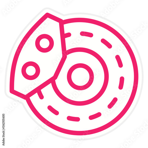 Brake Disc Icon Style