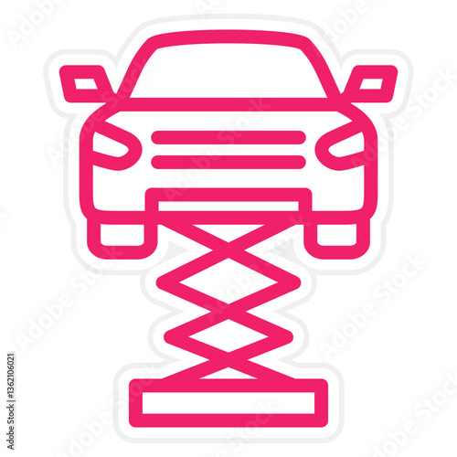 Car Lift Icon Style