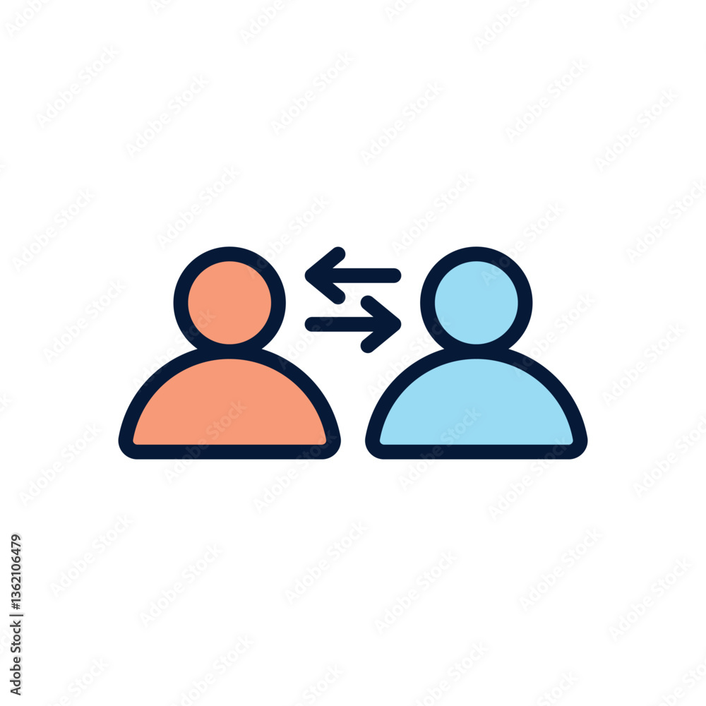 Two Way Communication Vector icon Two Way Communication Vector icon
