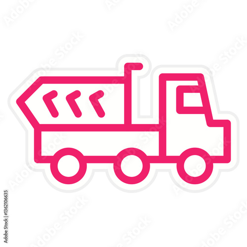Dump Truck Icon Style
