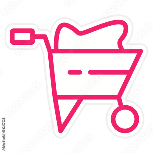 Wheelbarrow Icon Style