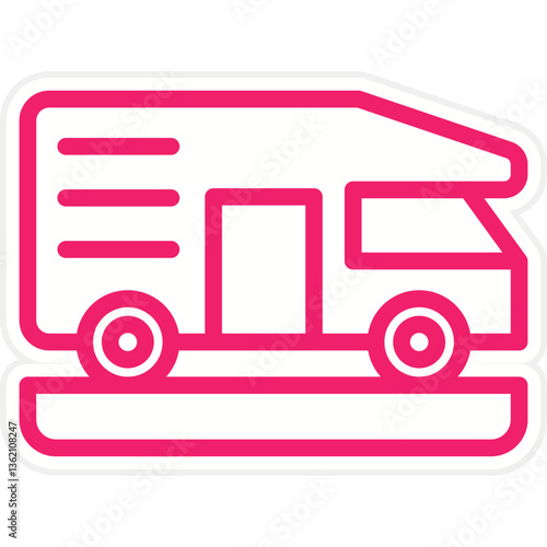 Camper Van Icon Style