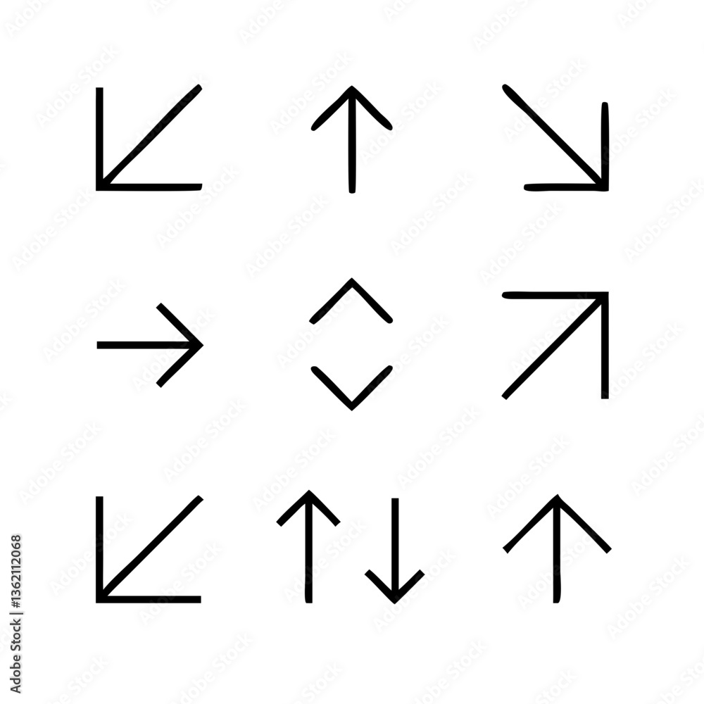 Arrow Direction Icons Set Arrow Direction Icons Set