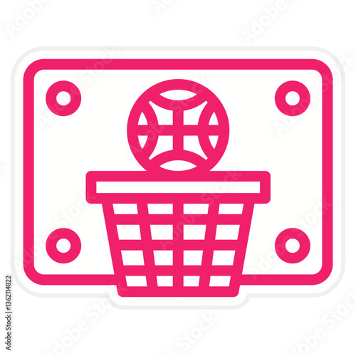 Basketball Hoop Icon Style