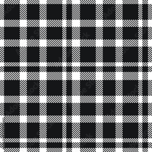 Modern Seamless Tartan in Dark White tones Textile Design Variant 693
