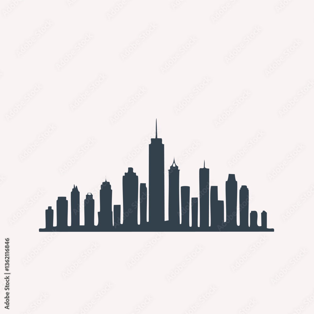 Obraz premium city skyline vector