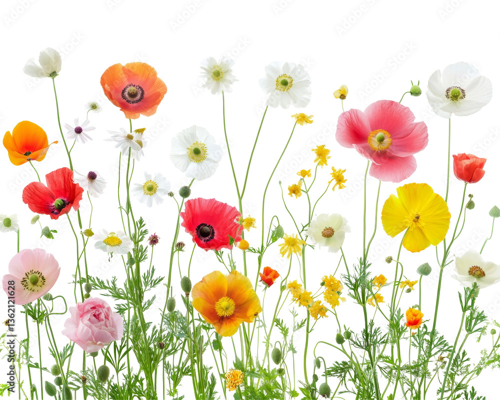 Obraz premium A Colorful Meadow of Blossoms