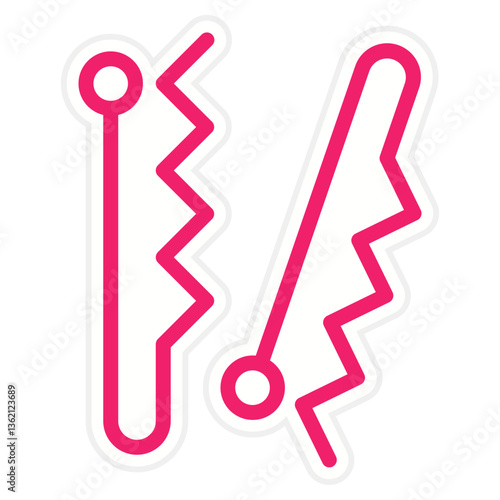 Hair Pin Icon Style