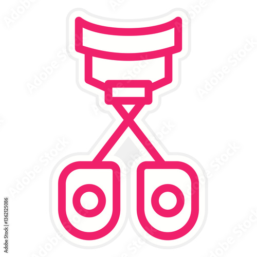 Eyelash Curler Icon Style