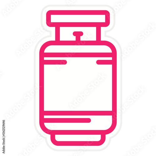 Gas Cylinders Icon Style