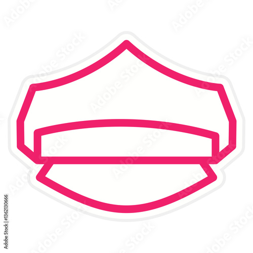Police Hat Icon Style