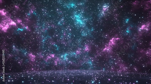 Glowing nebula and starscape background.