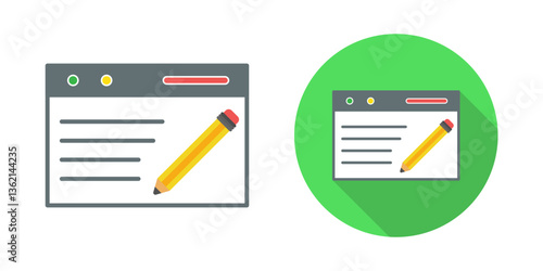 Unique Blogging Service Vector Icon