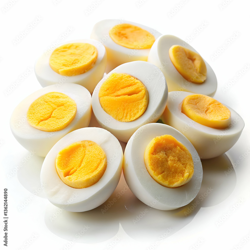 Hard boiled eggs isolated on transparent background
Hard boiled eggs isolated on transparent background