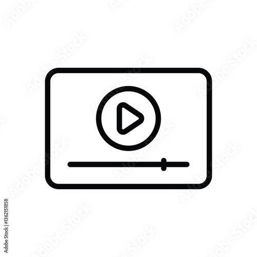 Live Streaming Vector icon