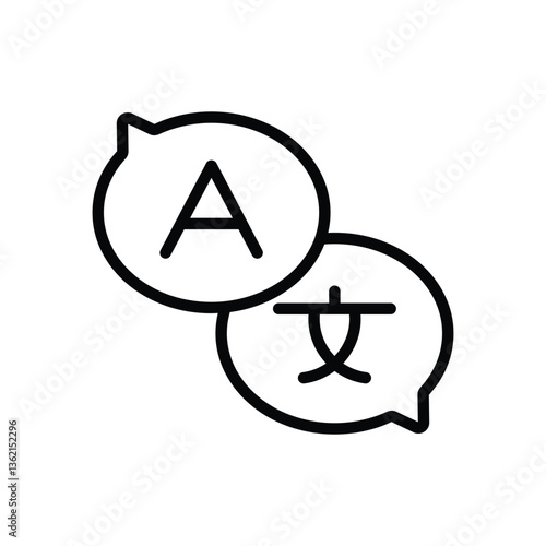 Translator Vector icon
