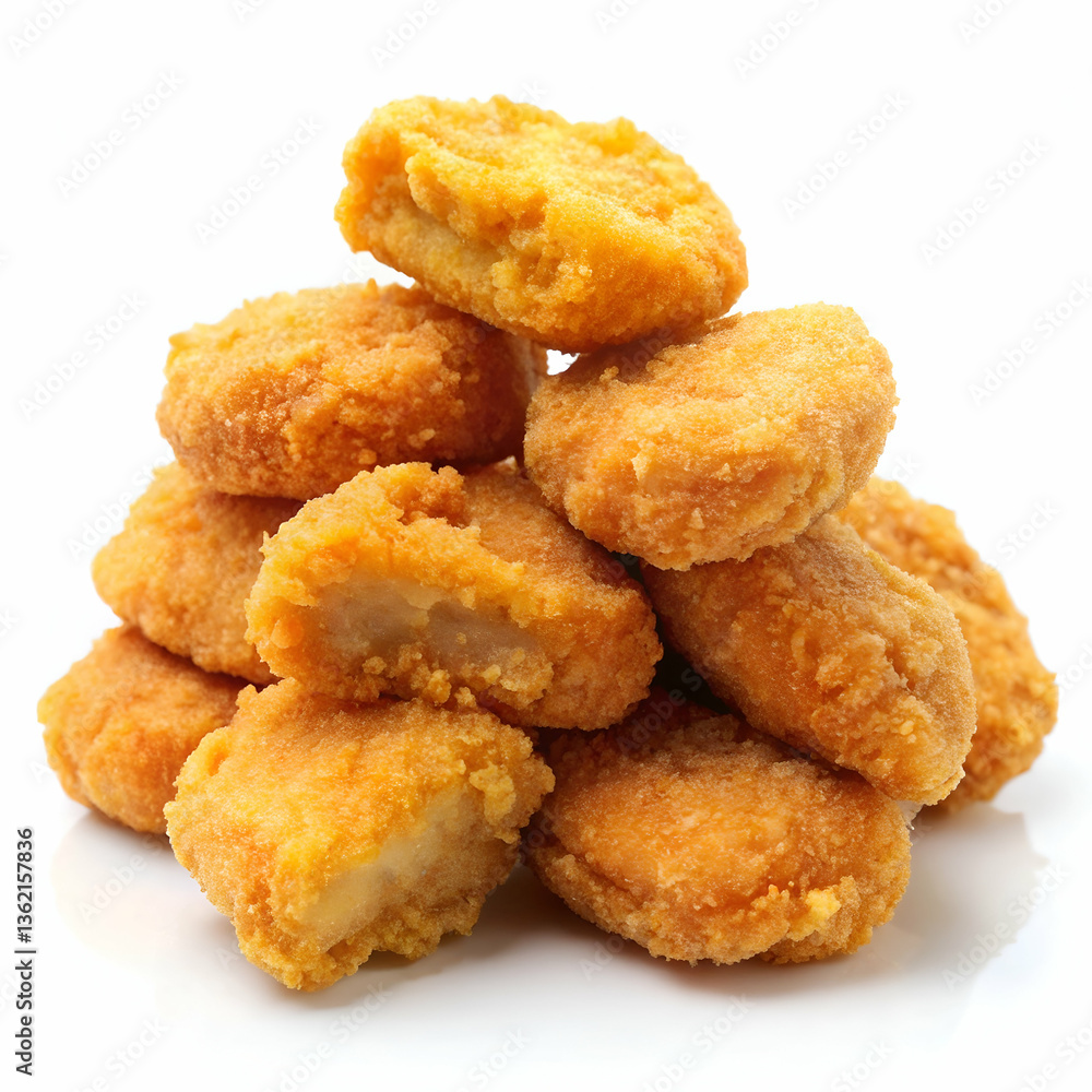 A variation of chicken nuggets often isolated on transparent background
A variation of chicken nuggets often isolated on transparent background