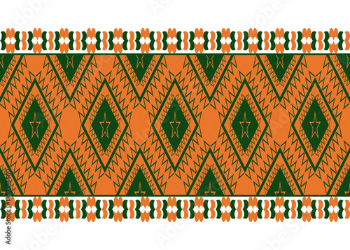 Geometric ethnic pattern, Vector, Sesmless pettern, Navajo, Native american.