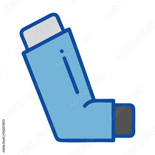  inhaler icon for asthma and bronchial disease treatment