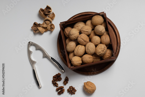 walnuts and nutcracker