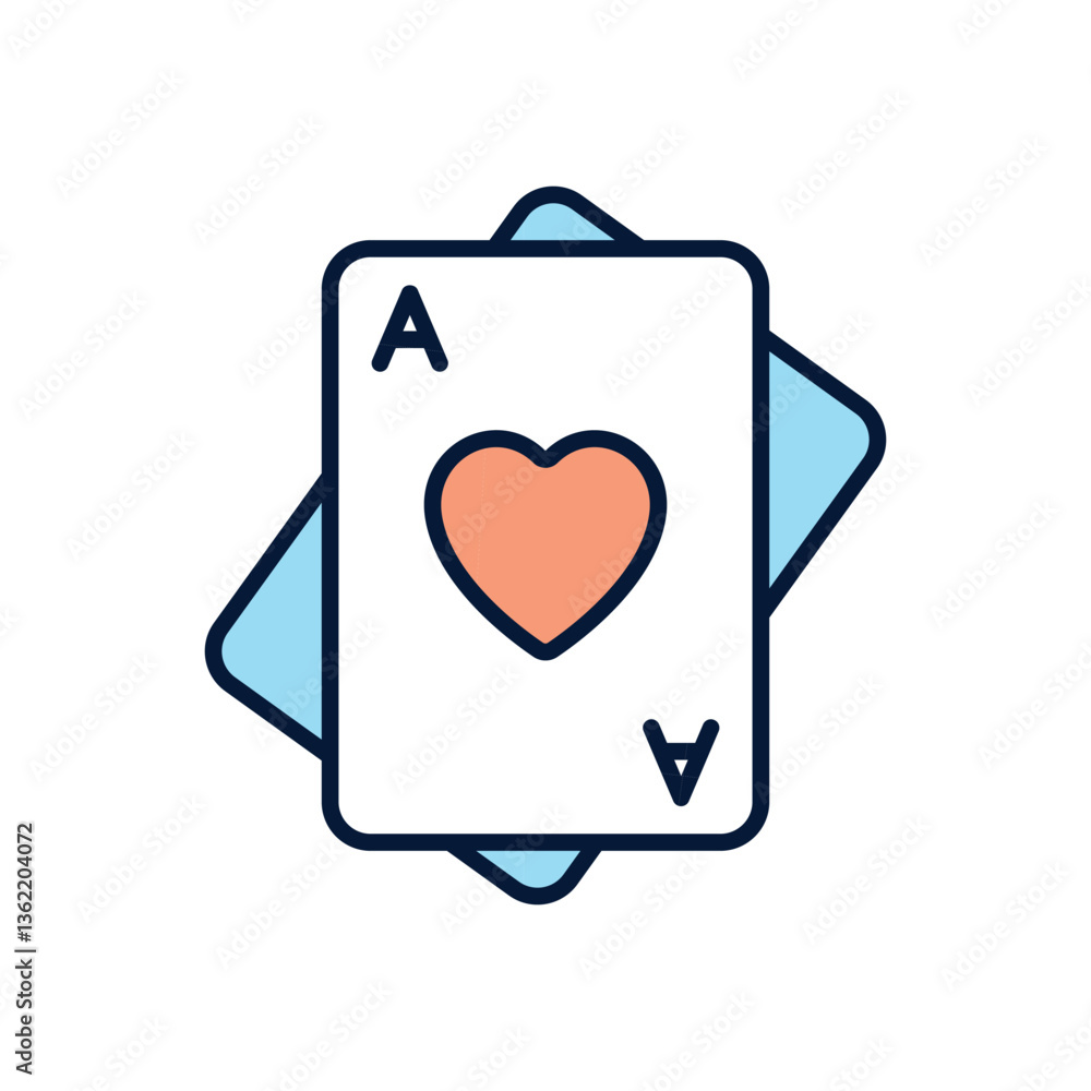 Playing cards Vector icon Playing cards Vector icon