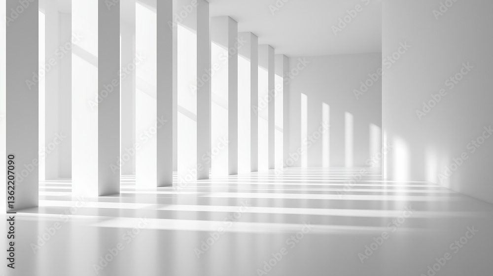 Abstract industrial design with clean lines, geometric shapes, and soft gradients, embodying minimalist elegance and modern simplicity.