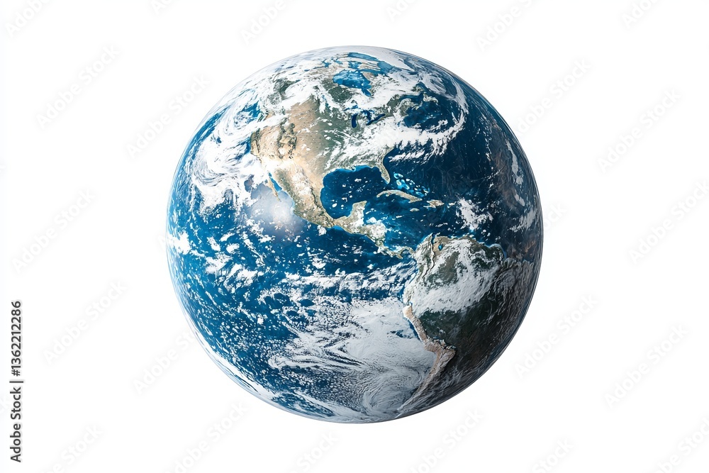 Planet earth on a white isolated background, Detailed water planet. Planet earth on a white isolated background, Detailed water planet.