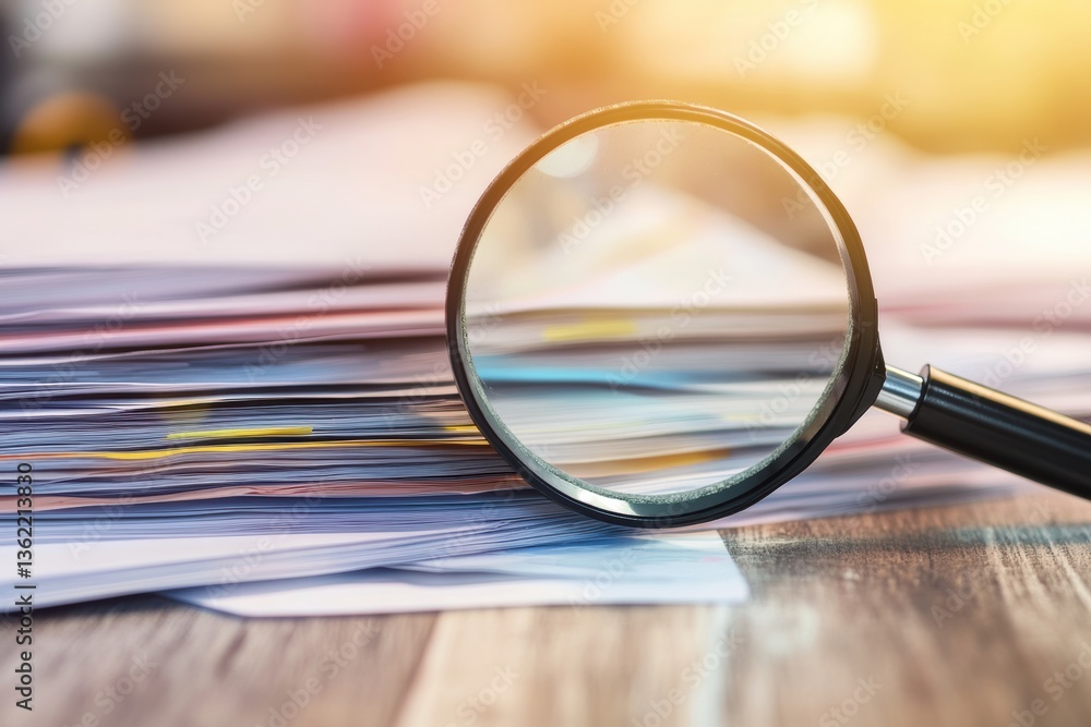 Fototapeta premium Social Security Transparency Concept with Open Policy Documents