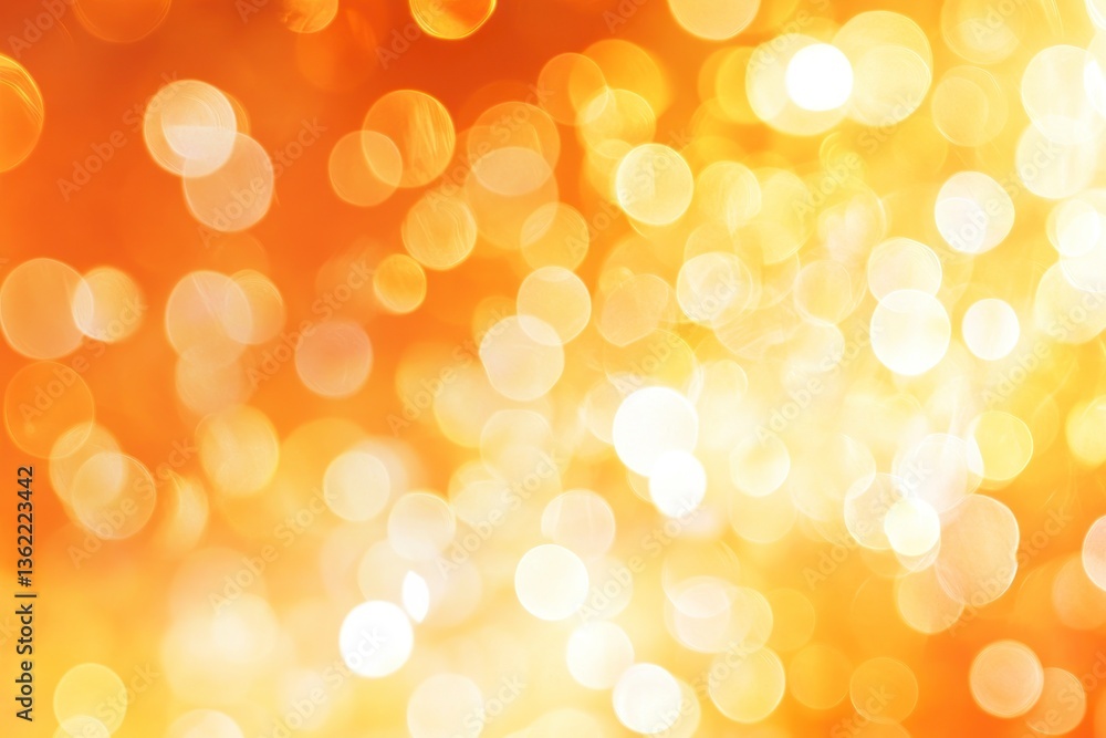 Abstract Golden Light Bokeh Background with Sparkling Circles Abstract Golden Light Bokeh Background with Sparkling Circles