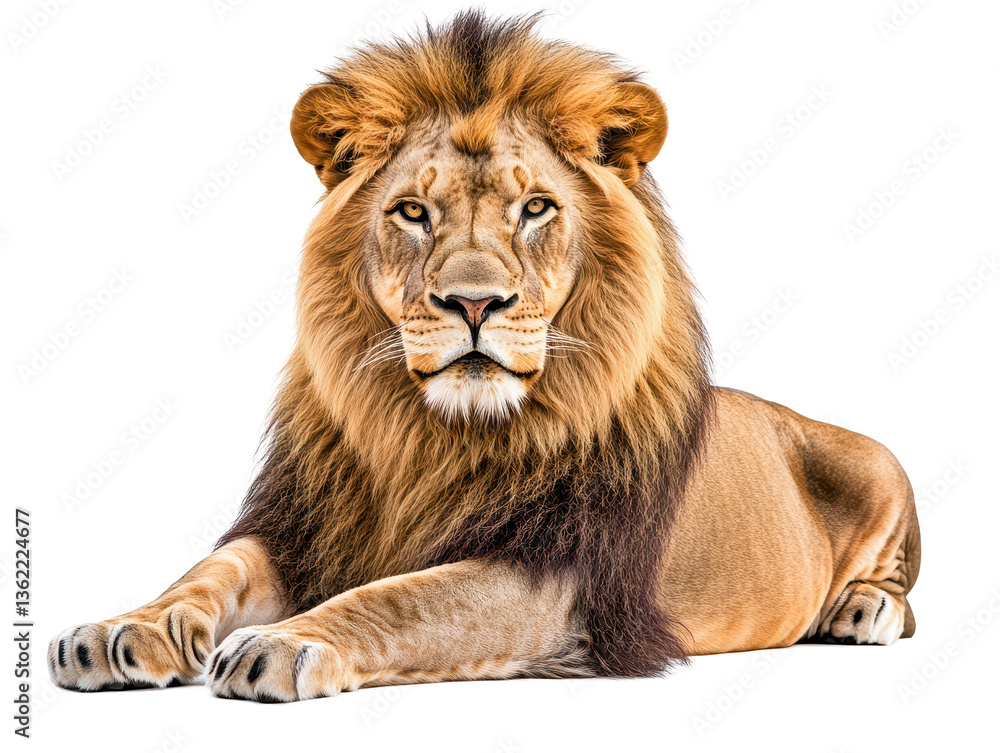Isolated Lion Isolated Lion