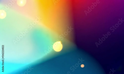 Abstract Colorful Blurred Background Gradient Sun Light Rays