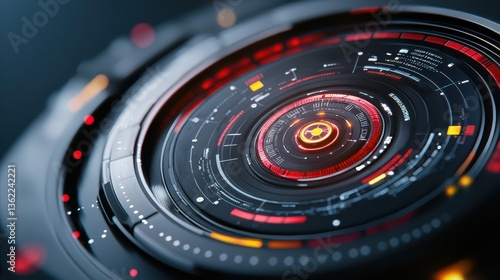 Wallpaper Mural Futuristic digital art with abstract geometric shapes lines and technological elements in a dynamic colorful cosmic space background representing the future of digital design and visualization Torontodigital.ca